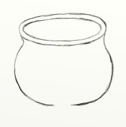 Cauldron Drawing Image