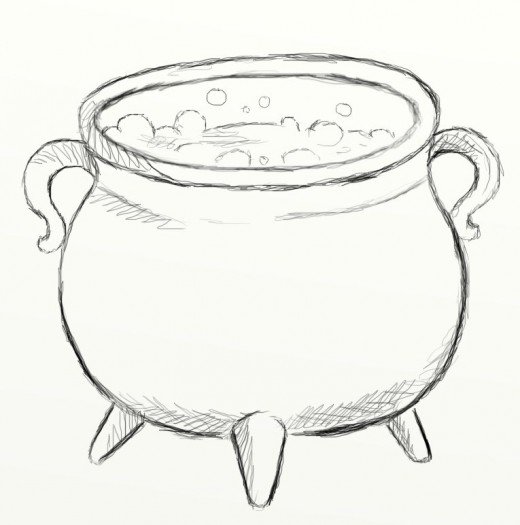 Cauldron Drawing Photo