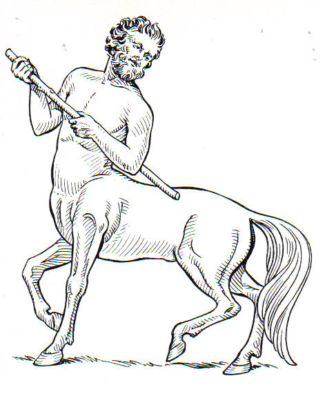 Centaurs Drawing High-Quality