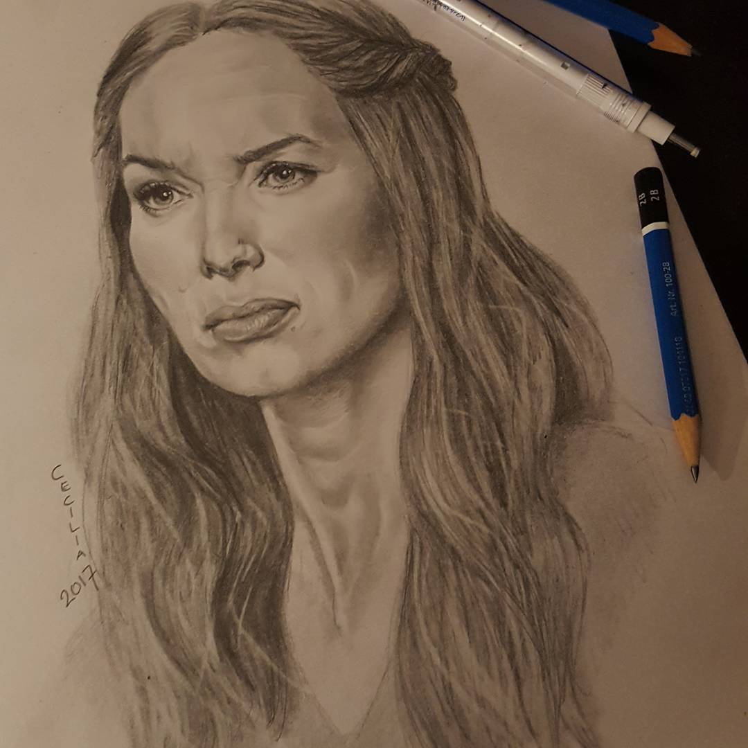 Cersei Lannister Drawing Beautiful Image