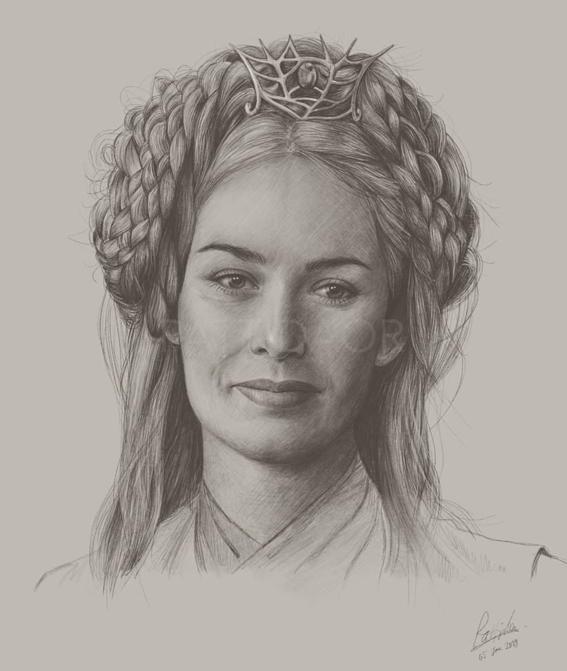 Cersei Lannister Drawing Sketch
