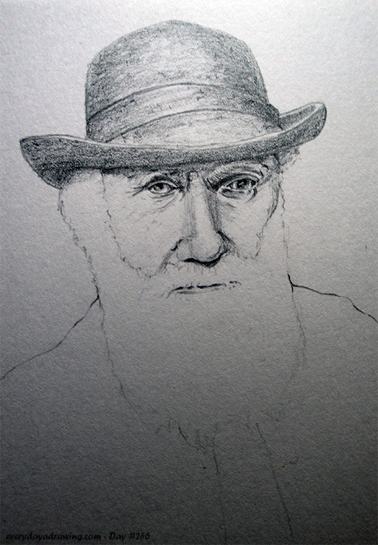 Charles Darwin Drawing Image