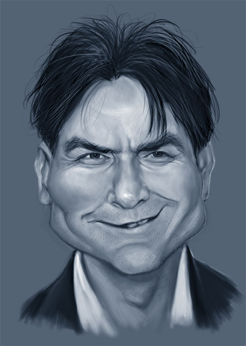 Charlie Sheen Drawing Pic