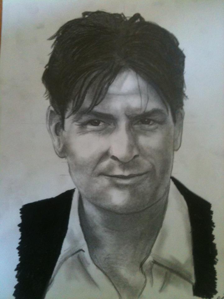 Charlie Sheen Drawing Picture
