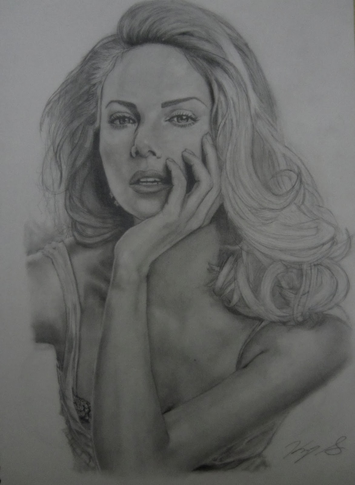 Charlize Theron Drawing High-Quality