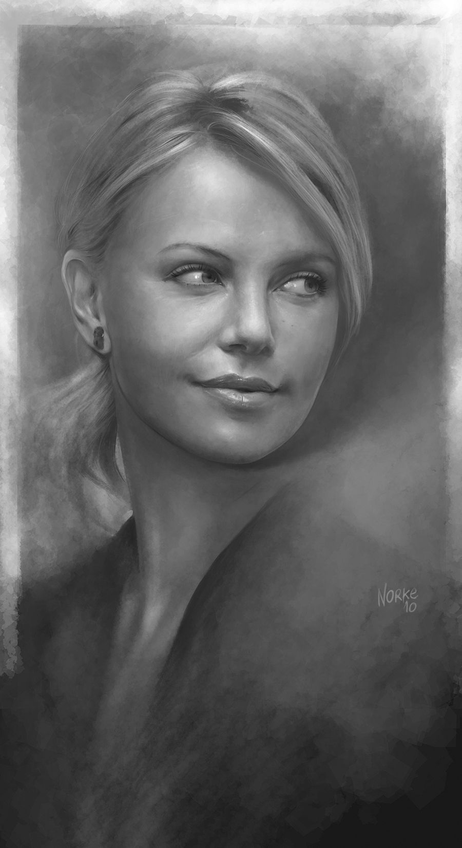 Charlize Theron Drawing Pic
