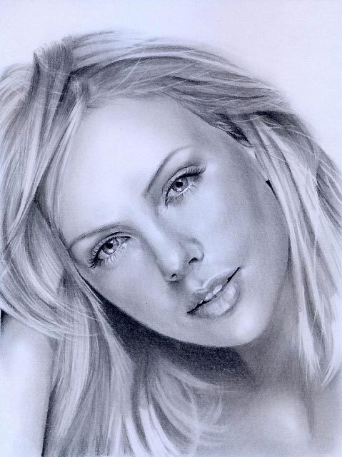 Charlize Theron Drawing Picture