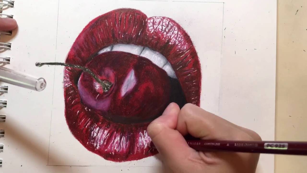 Cherry Lips Drawing Best