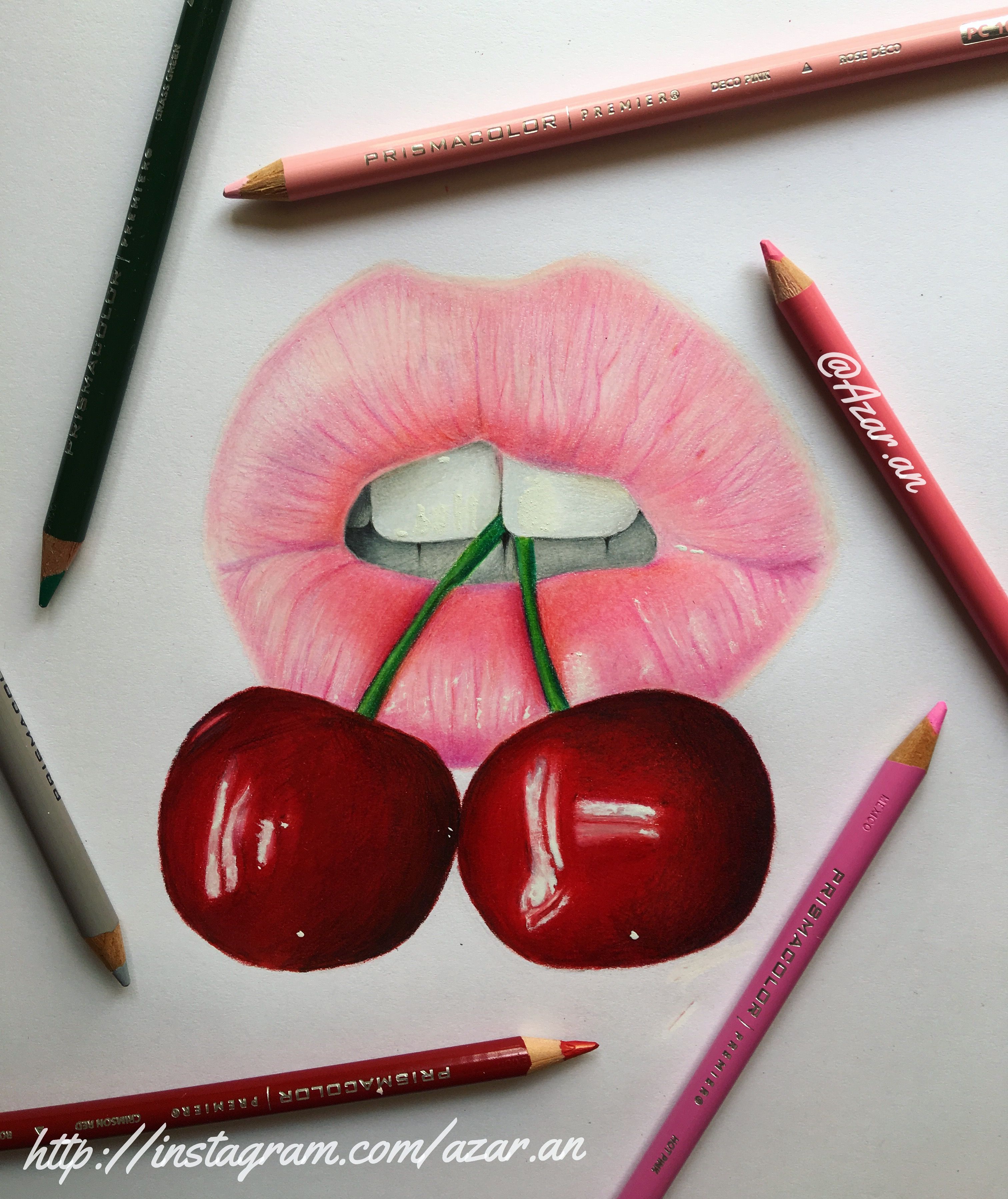Cherry Lips Drawing Pics