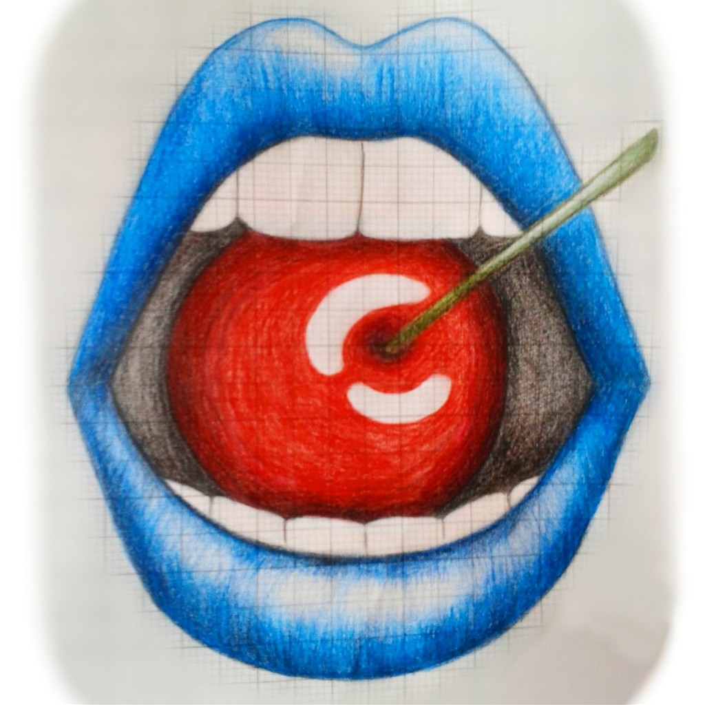 Cherry Lips Drawing