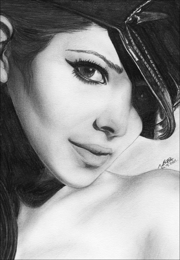 Cheryl Cole Drawing Beautiful Image
