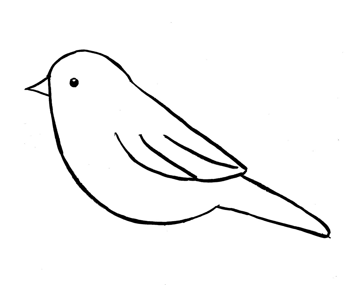 Chickadee Drawing Beautiful Image