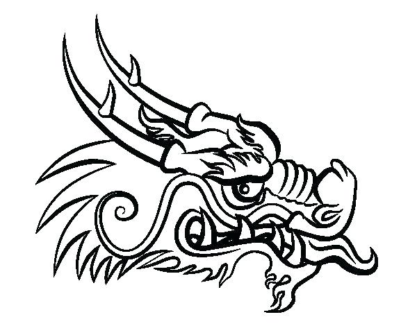 Chinese Dragon Head Drawing Beautiful Image