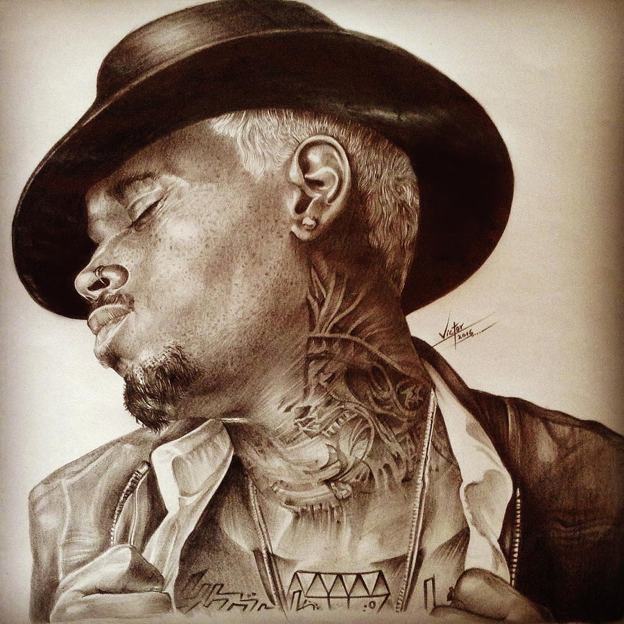 Chris Brown Drawing Art