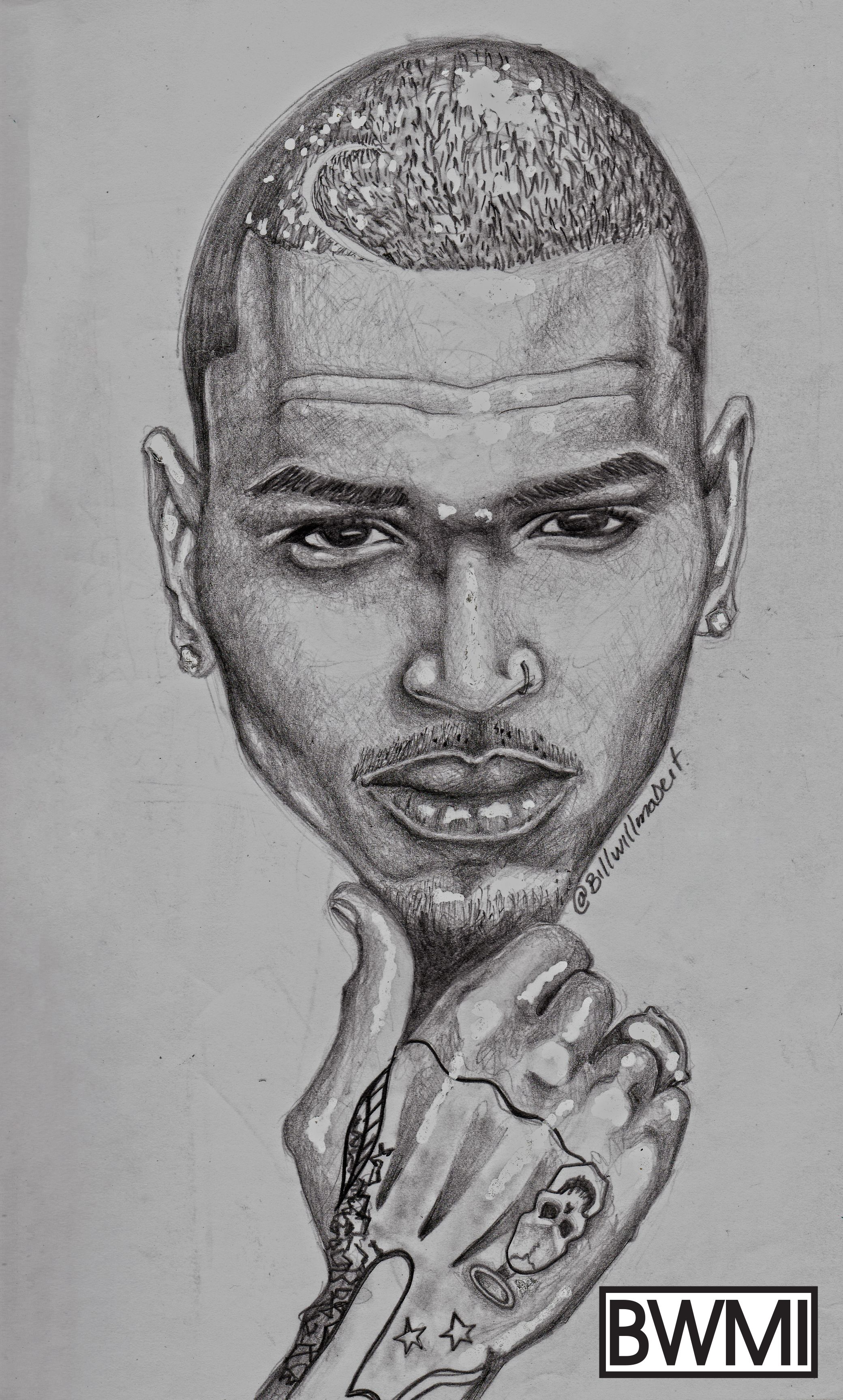 Chris Brown Drawing Image