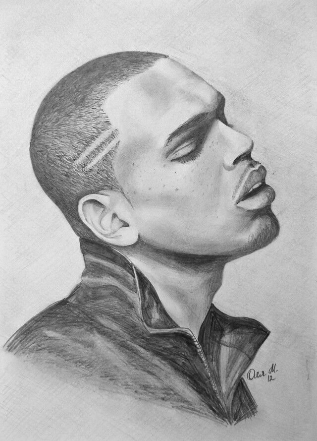 Chris Brown Drawing Photo