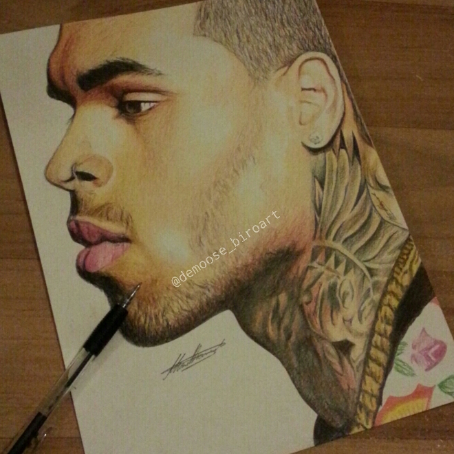 Chris Brown Drawing Pic