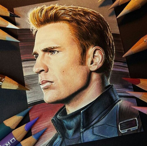Chris Evans Drawing Best  Drawing Skill