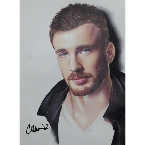 Chris Evans Drawing Photo