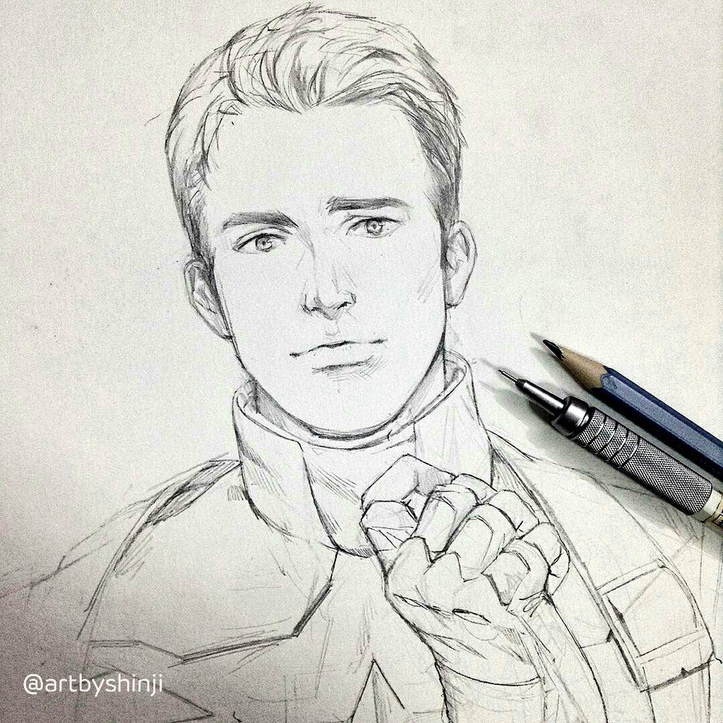 Chris Evans Drawing Picture