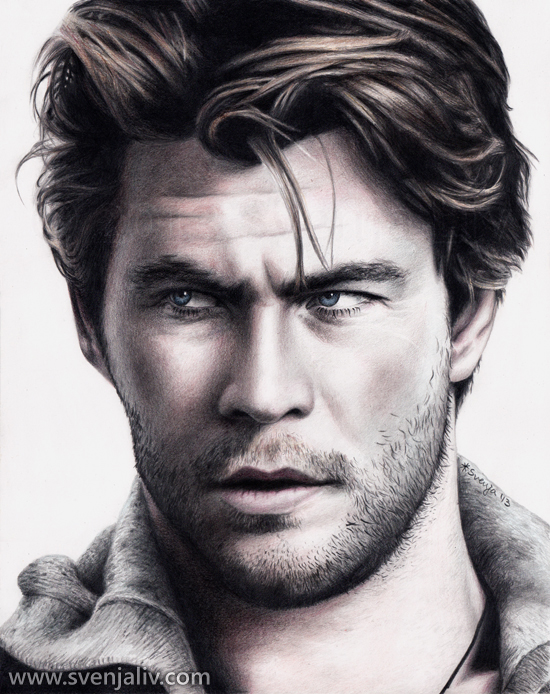 Chris Hemsworth Drawing Art