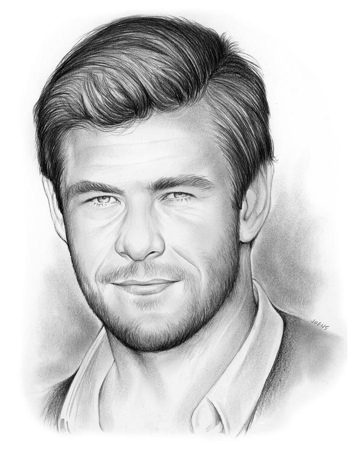 Chris Hemsworth Drawing Best