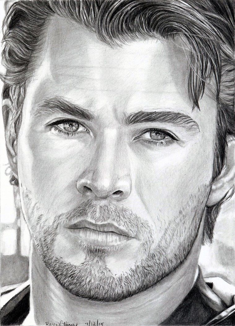 Chris Hemsworth Drawing Image