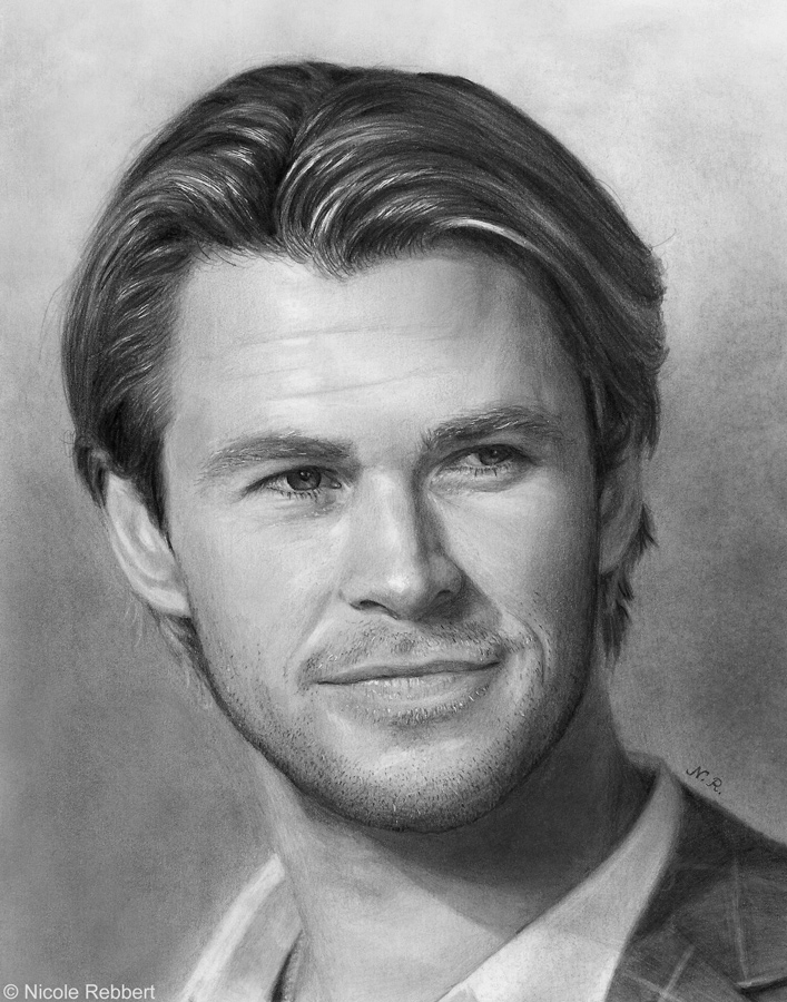 Chris Hemsworth Drawing Picture