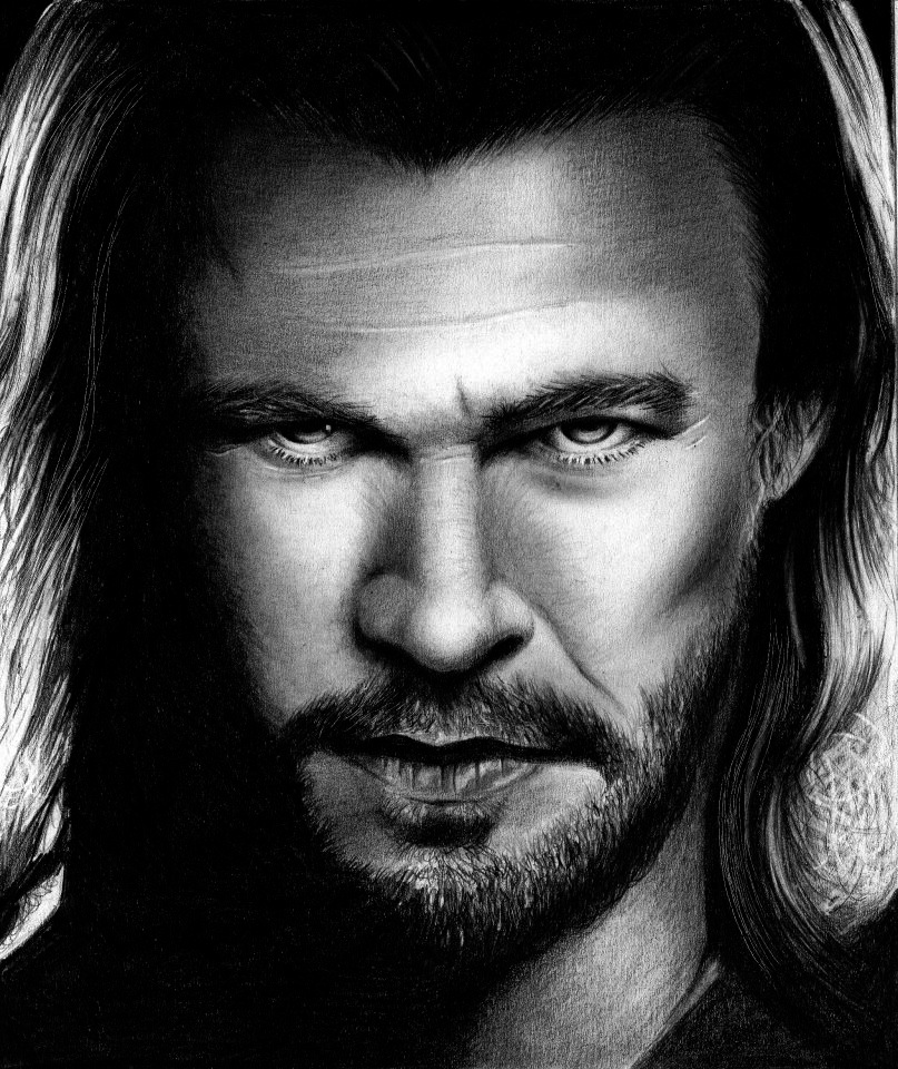 Chris Hemsworth Thor Avengers Drawing Art