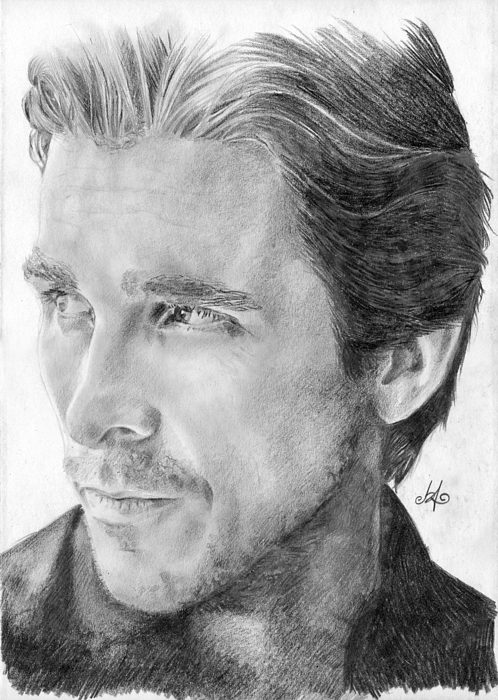 Christian Bale Drawing Beautiful Art