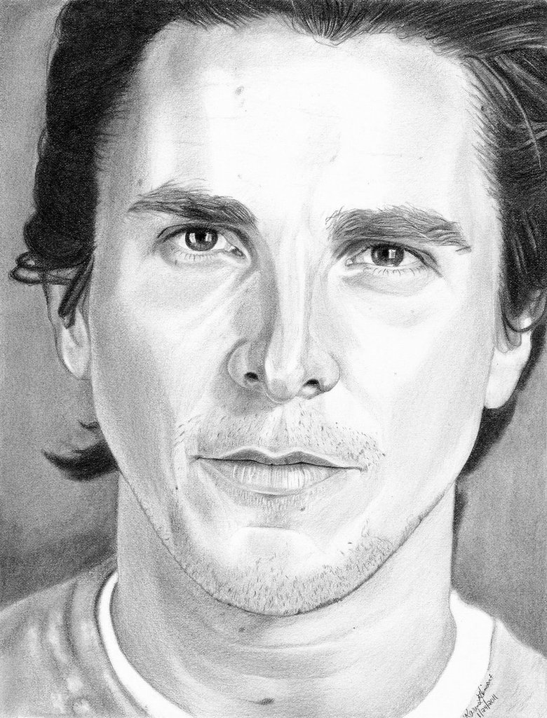 Christian Bale Drawing Creative Art