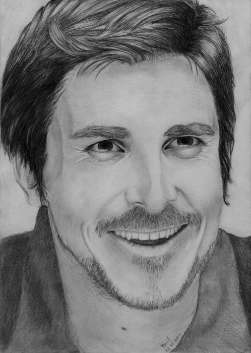 Drawing Christian Bale 🗿- Sigma Face #shorts - YouTube