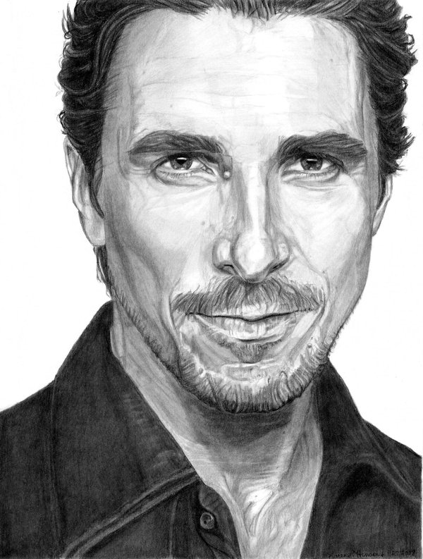 Christian Bale Drawing Pic