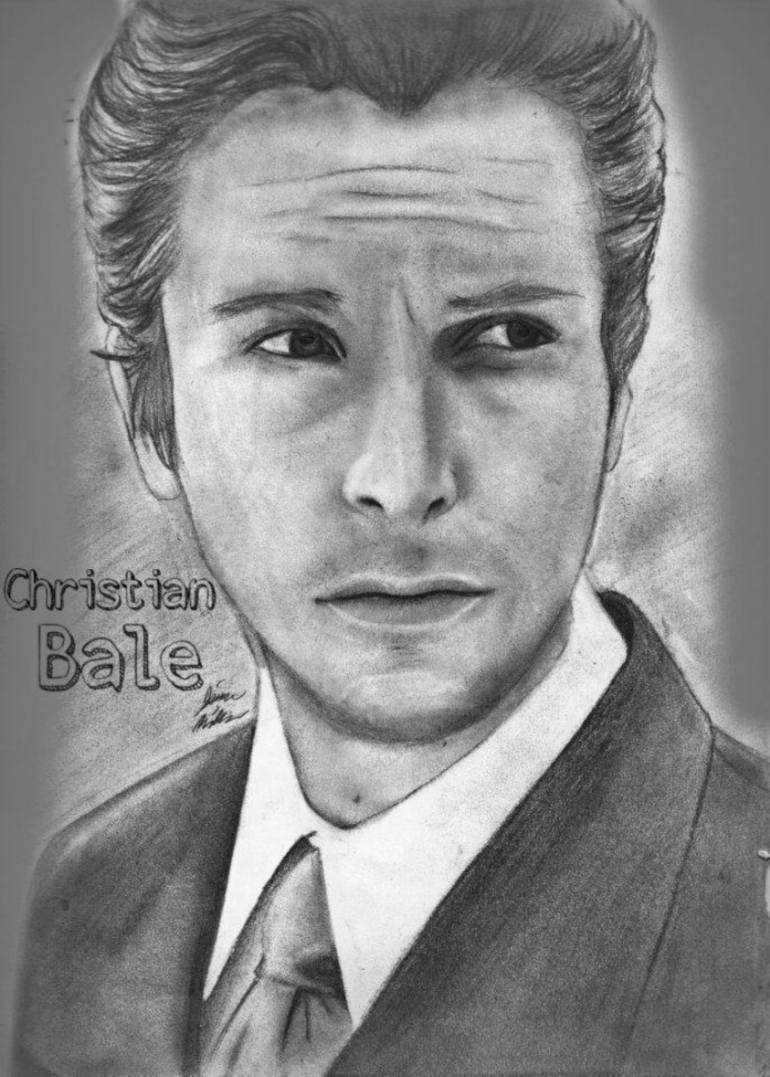 Christian Bale Drawing Pics