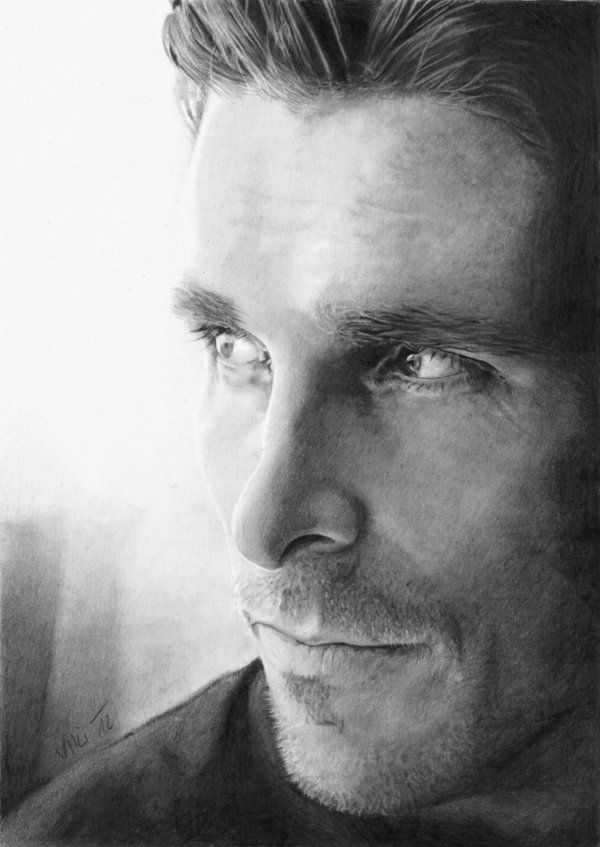 Christian Bale Drawing