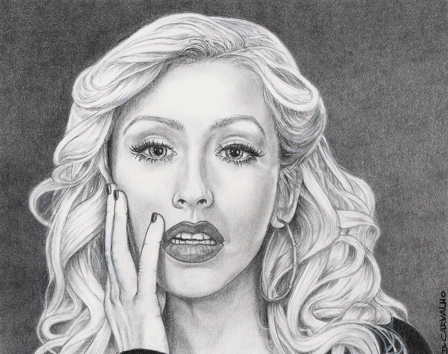 Christina Aguilera Art Drawing