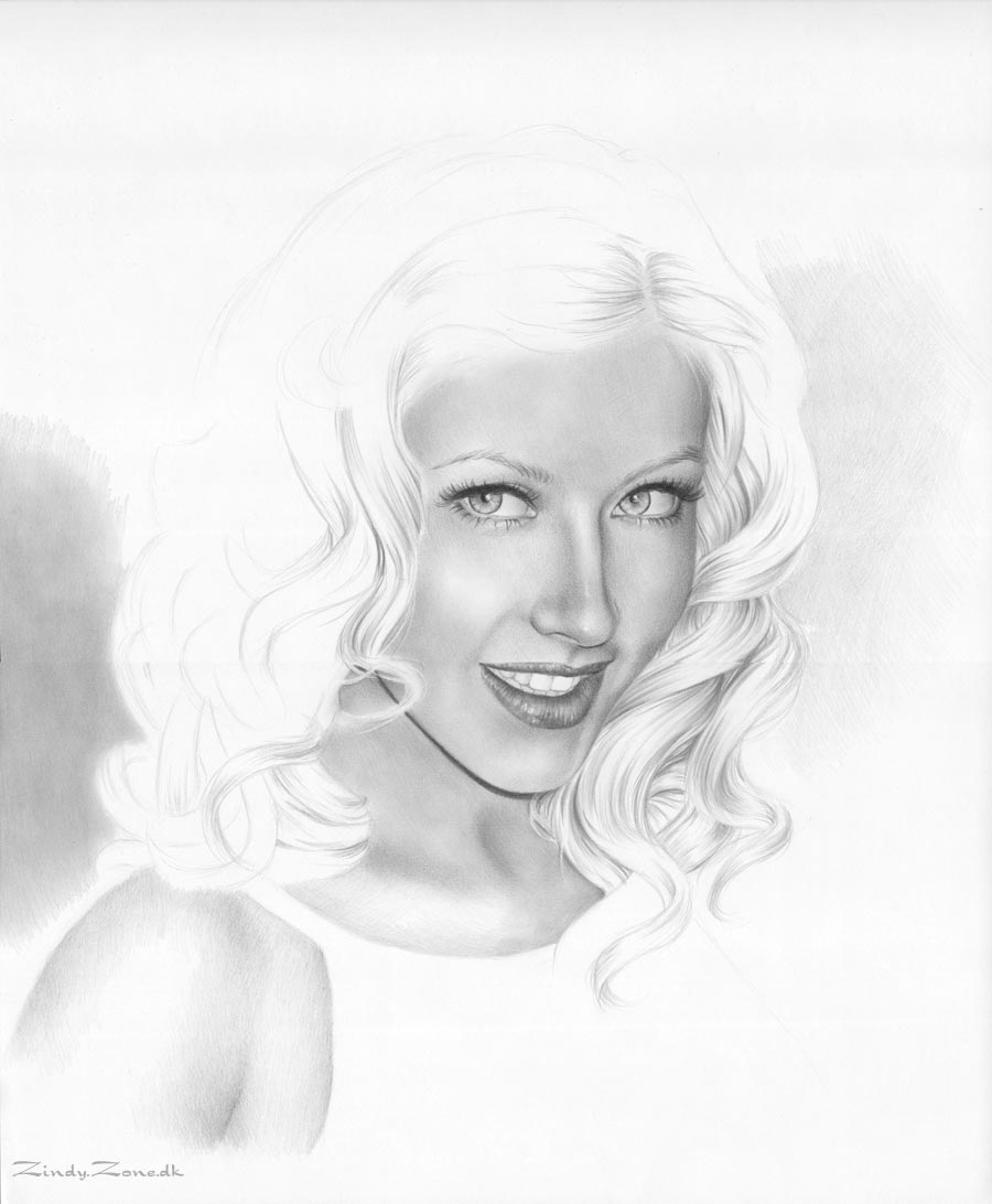 Christina Aguilera Drawing Art