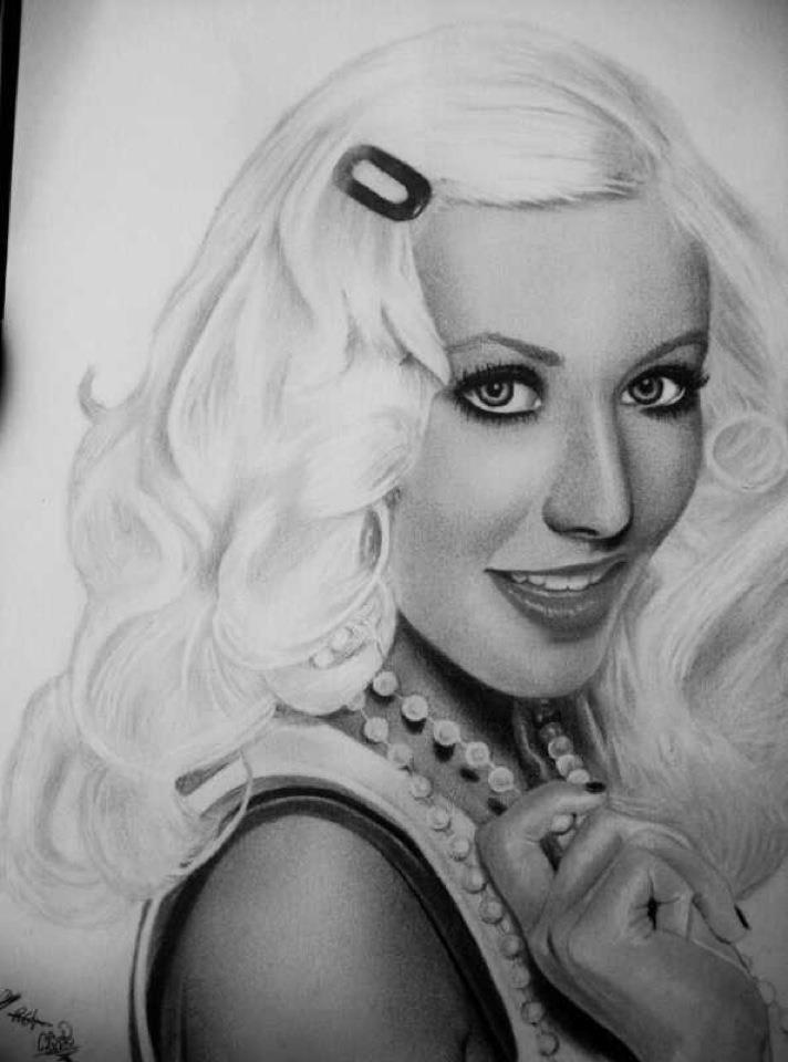 Christina Aguilera Drawing Best