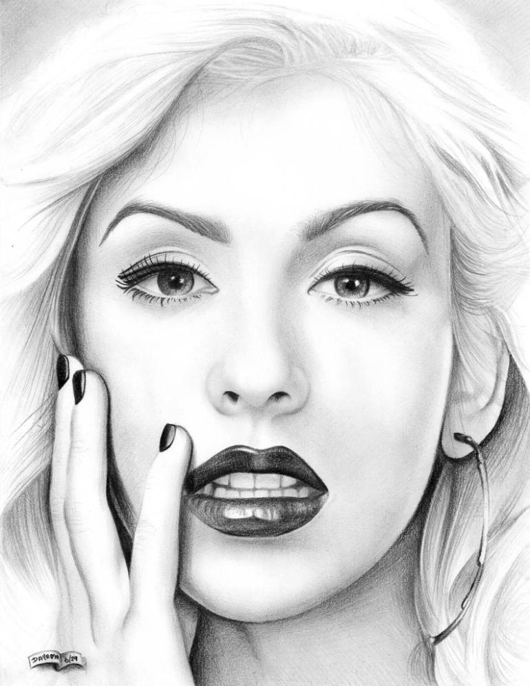 Christina Aguilera Drawing Image