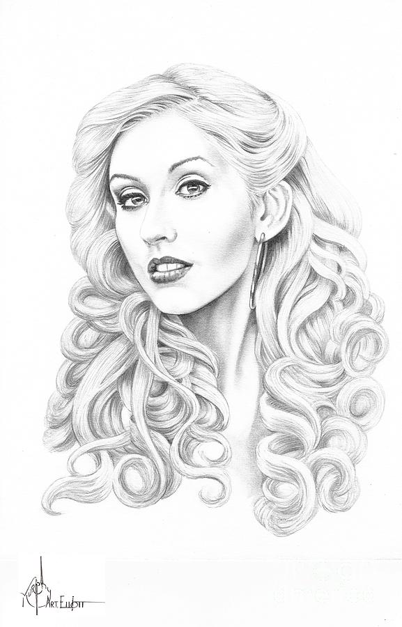 Christina Aguilera Drawing Images