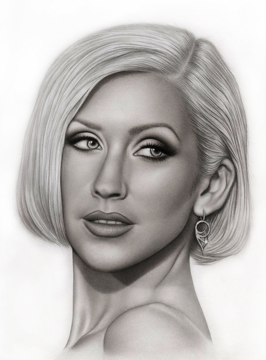 Christina Aguilera Drawing Photo