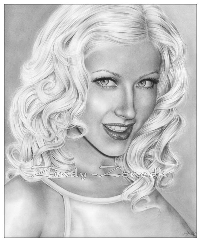 Christina Aguilera Drawing Sketch
