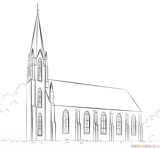 Church Drawing Pics