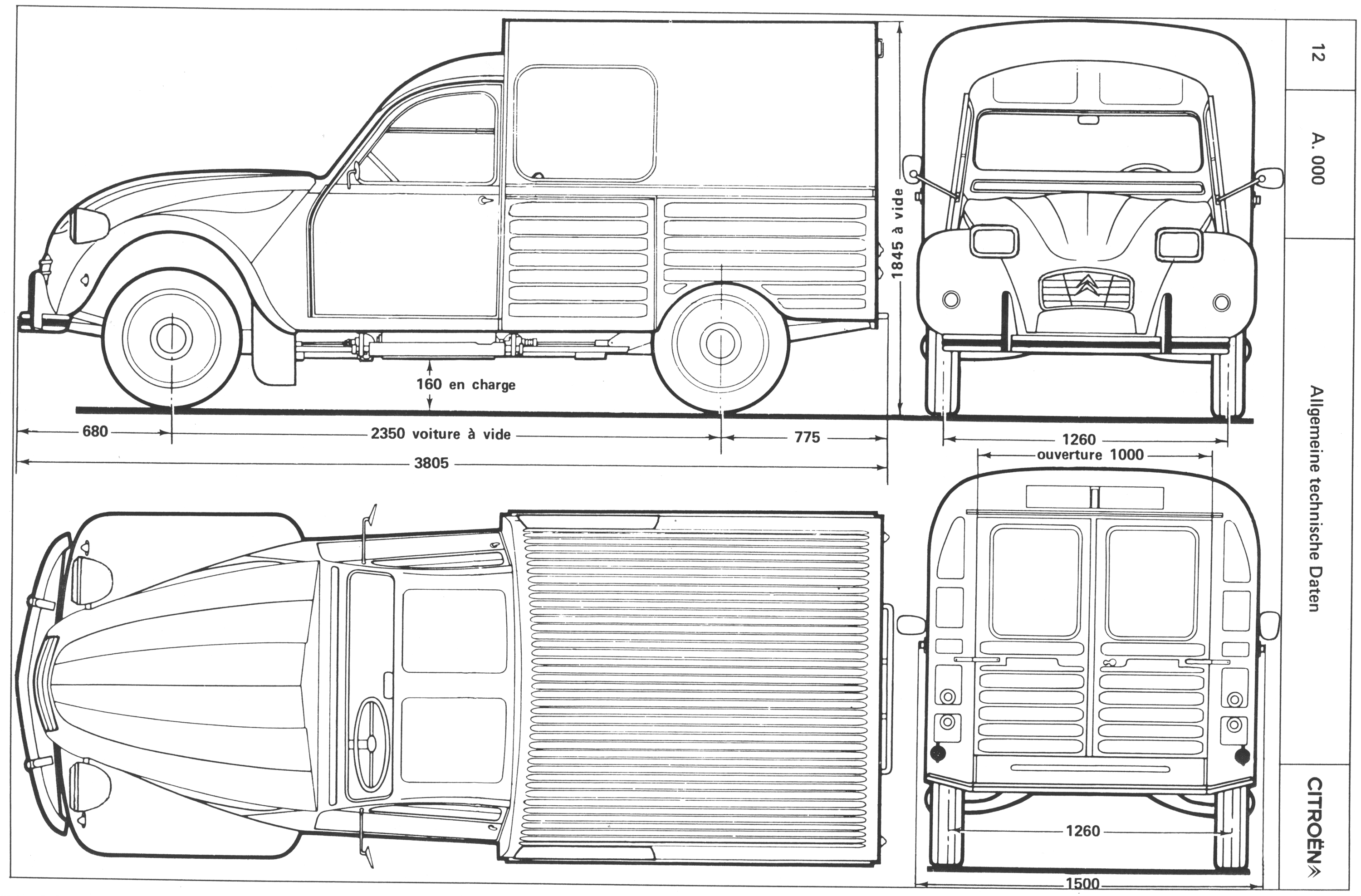 Citroen Drawing Art