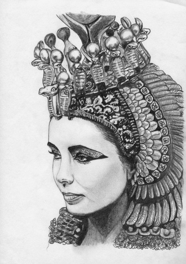 Cleopatra Drawing Beautiful Image