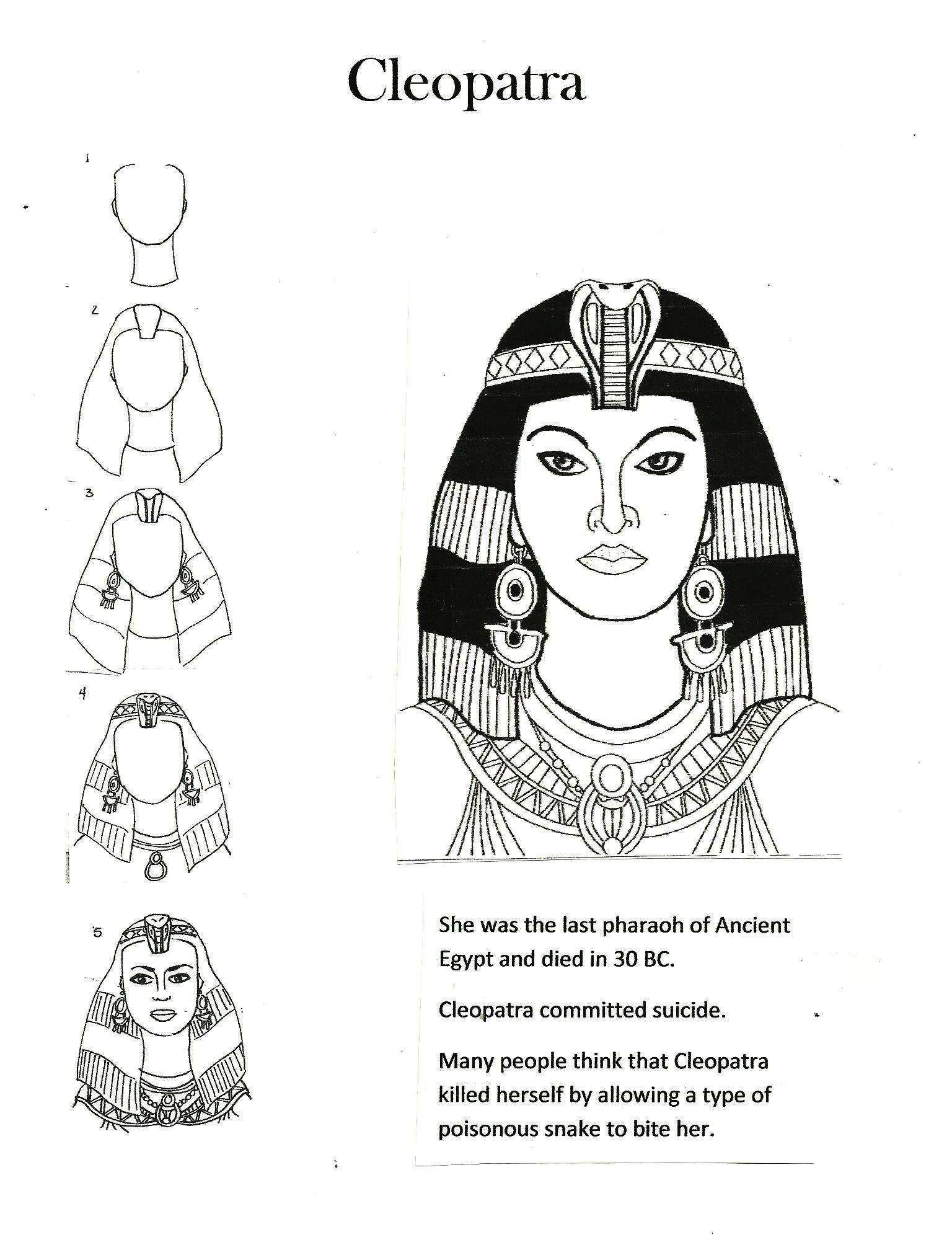 Cleopatra Drawing Pics