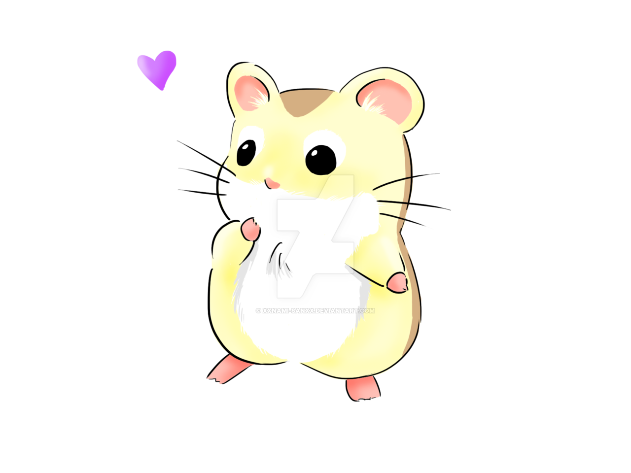 Cute Hamster Drawing Art