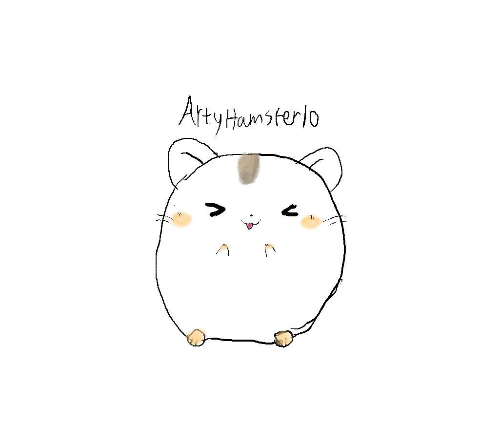 Cute Hamster Drawing