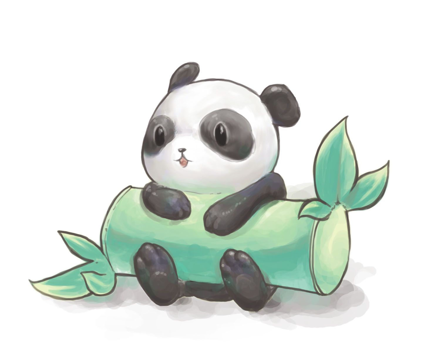 Cute Panda Drawing Sketch