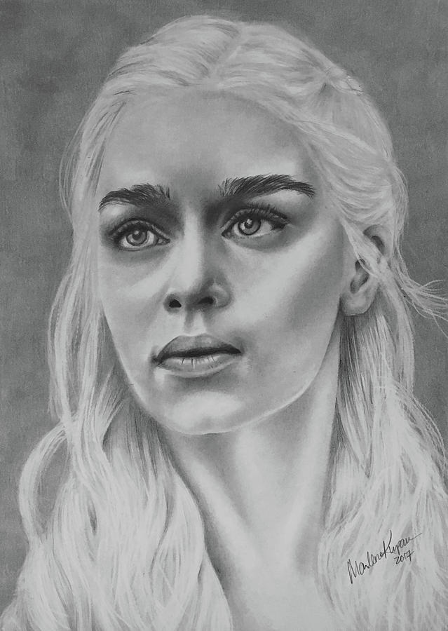 Daenerys Targaryen Drawing Beautiful Image